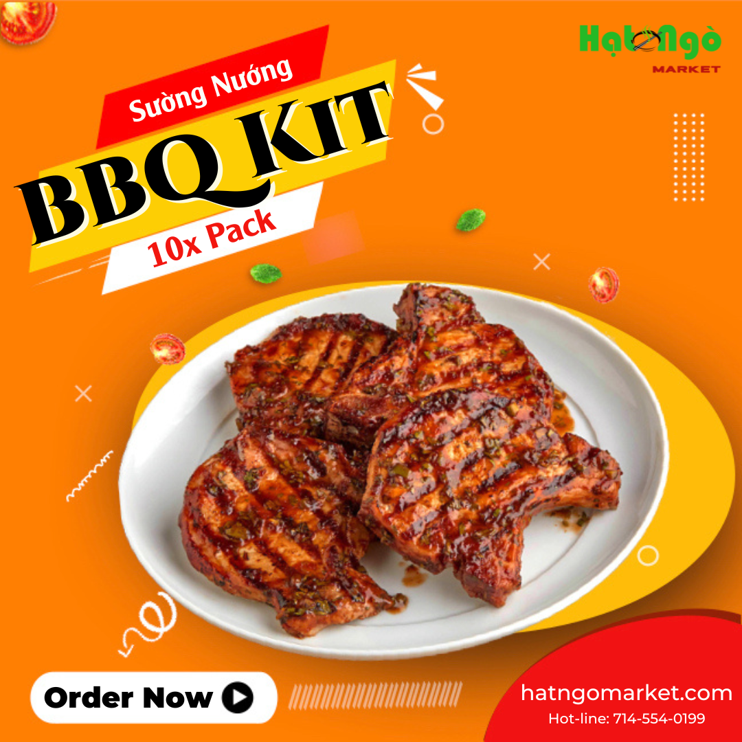 BBQ Party Kit Marinated Porkchop | Sườn Nướng Hạt Ngò